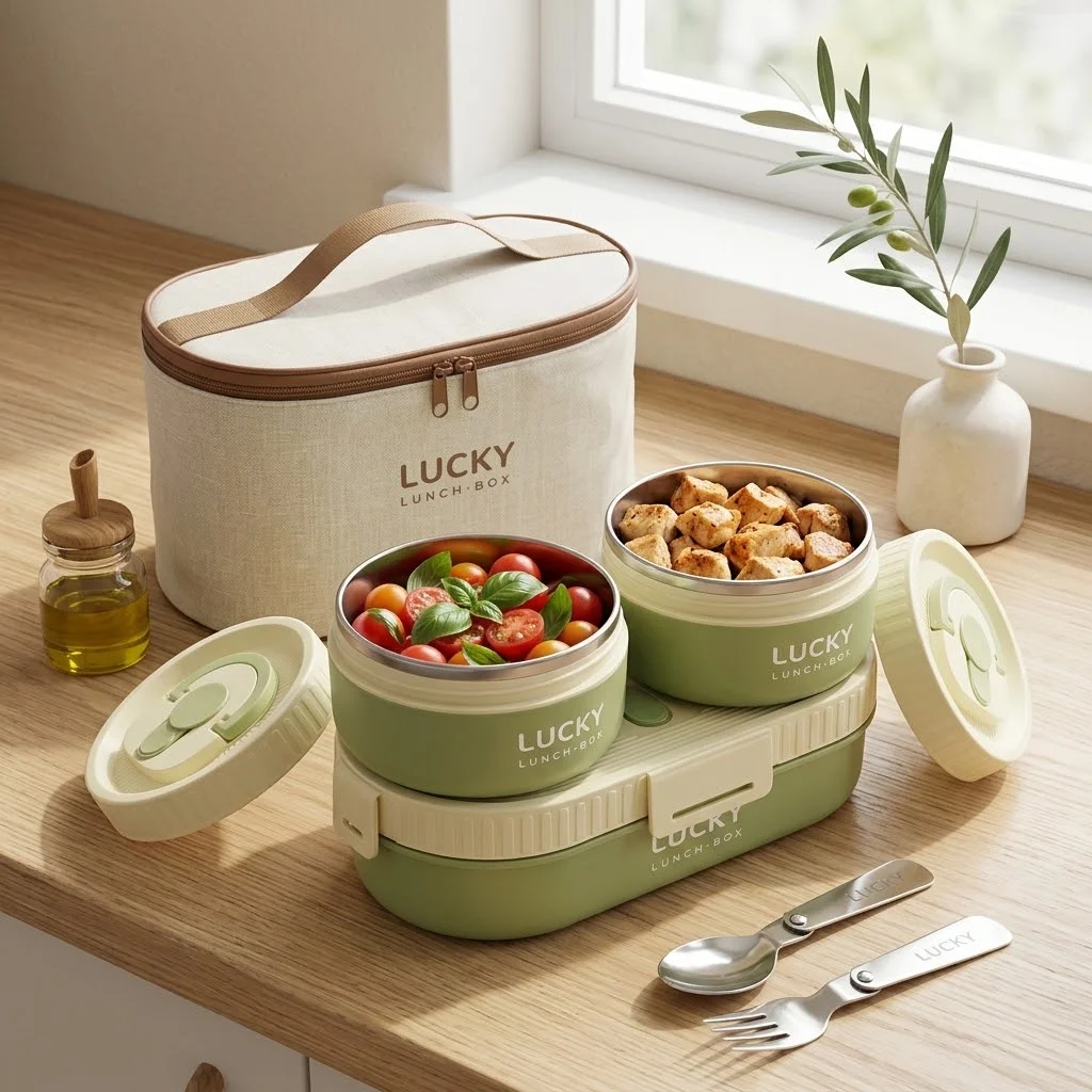 Lonchera térmica de acero inox - Food Storage With Dividers reseña y precio