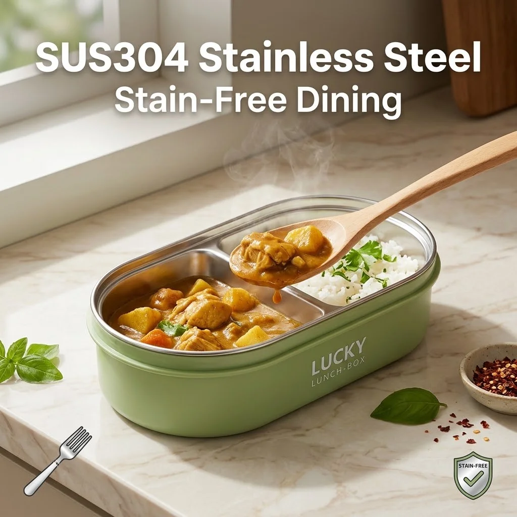 Lonchera térmica de acero inox - Food Storage With Dividers reseña y precio