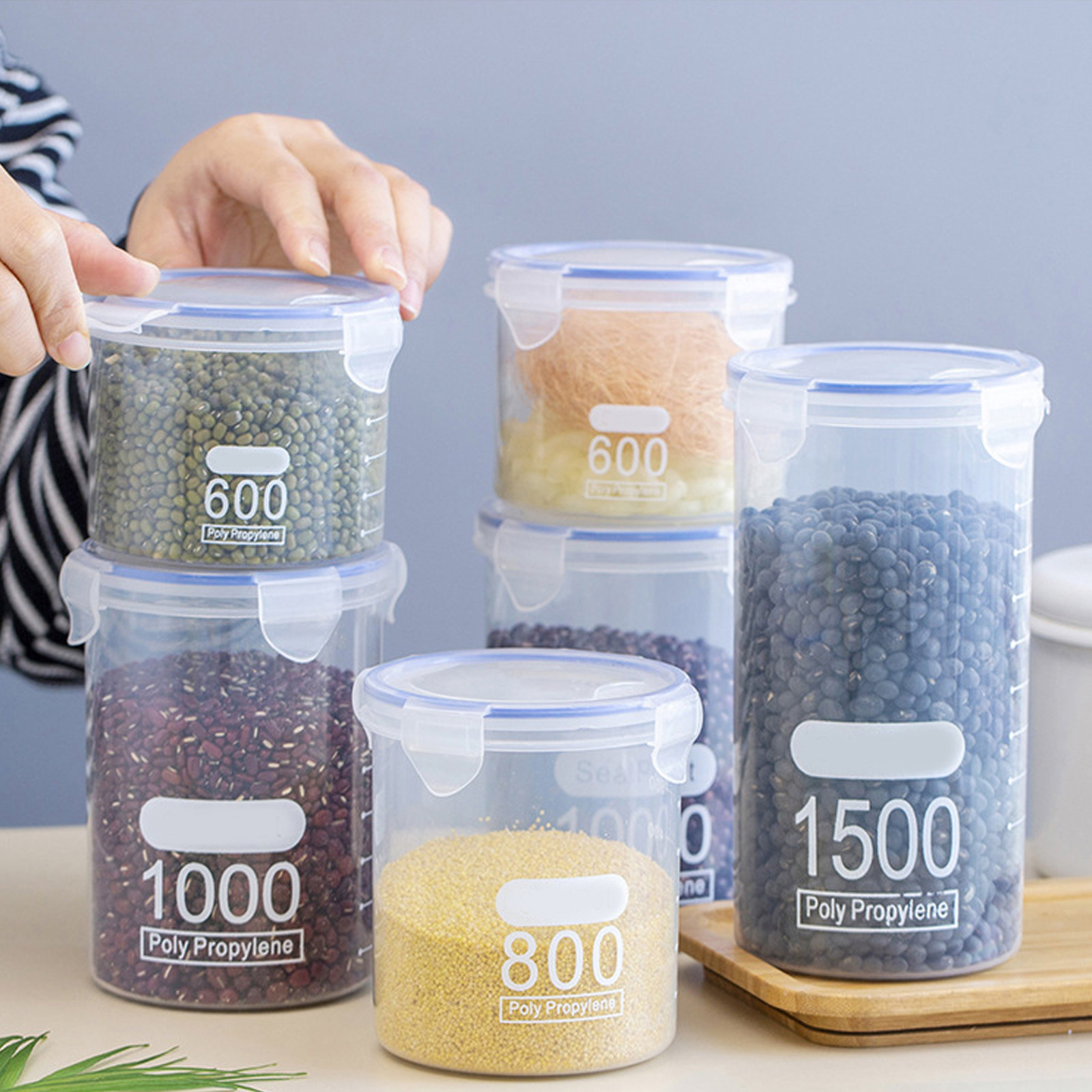 Juego de 6 recipientes herméti - Food Storage Containers reseña y precio