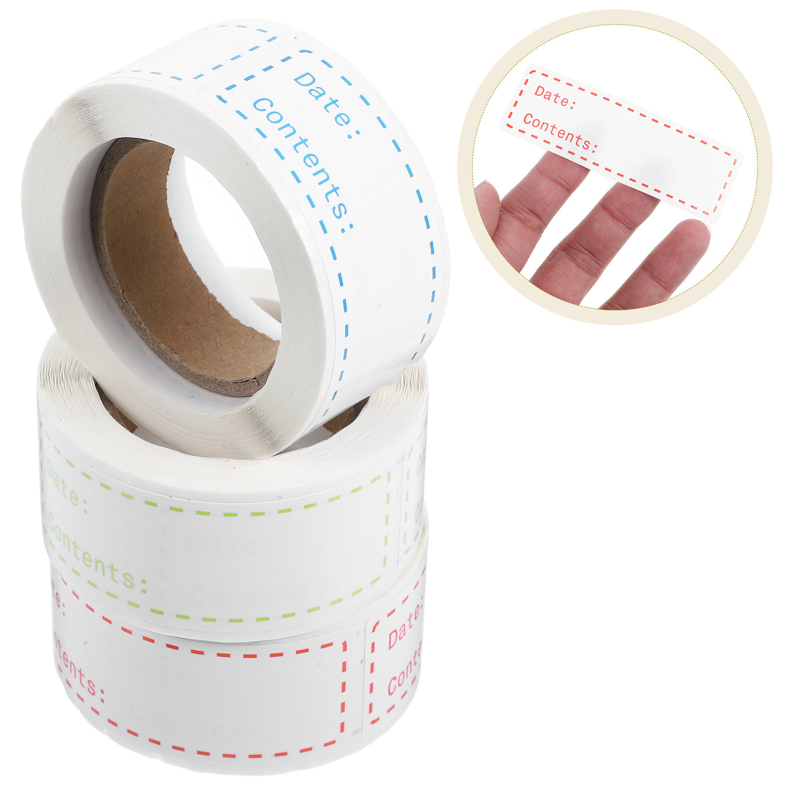 3 rollos de etiquetas adhesiva - Food Storage Labels reseña y precio