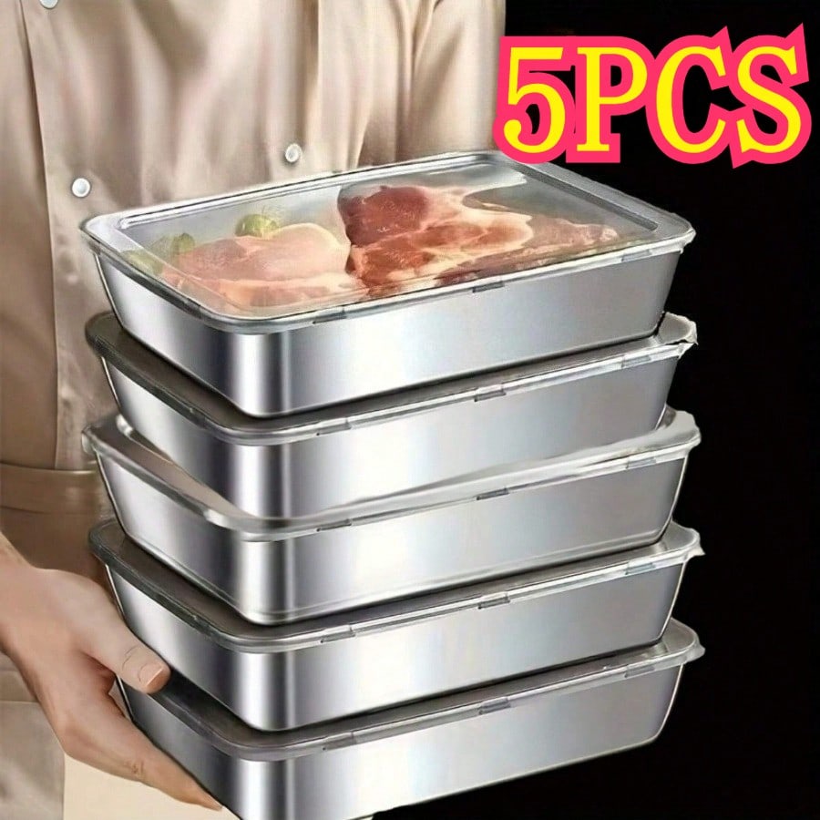 Paquete de 5 recipientes de ac - Food Storage Meals reseña y precio